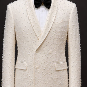 Ivory regent Beaded suit